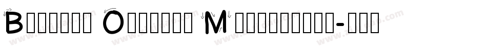 British Outline Majuscules字体转换